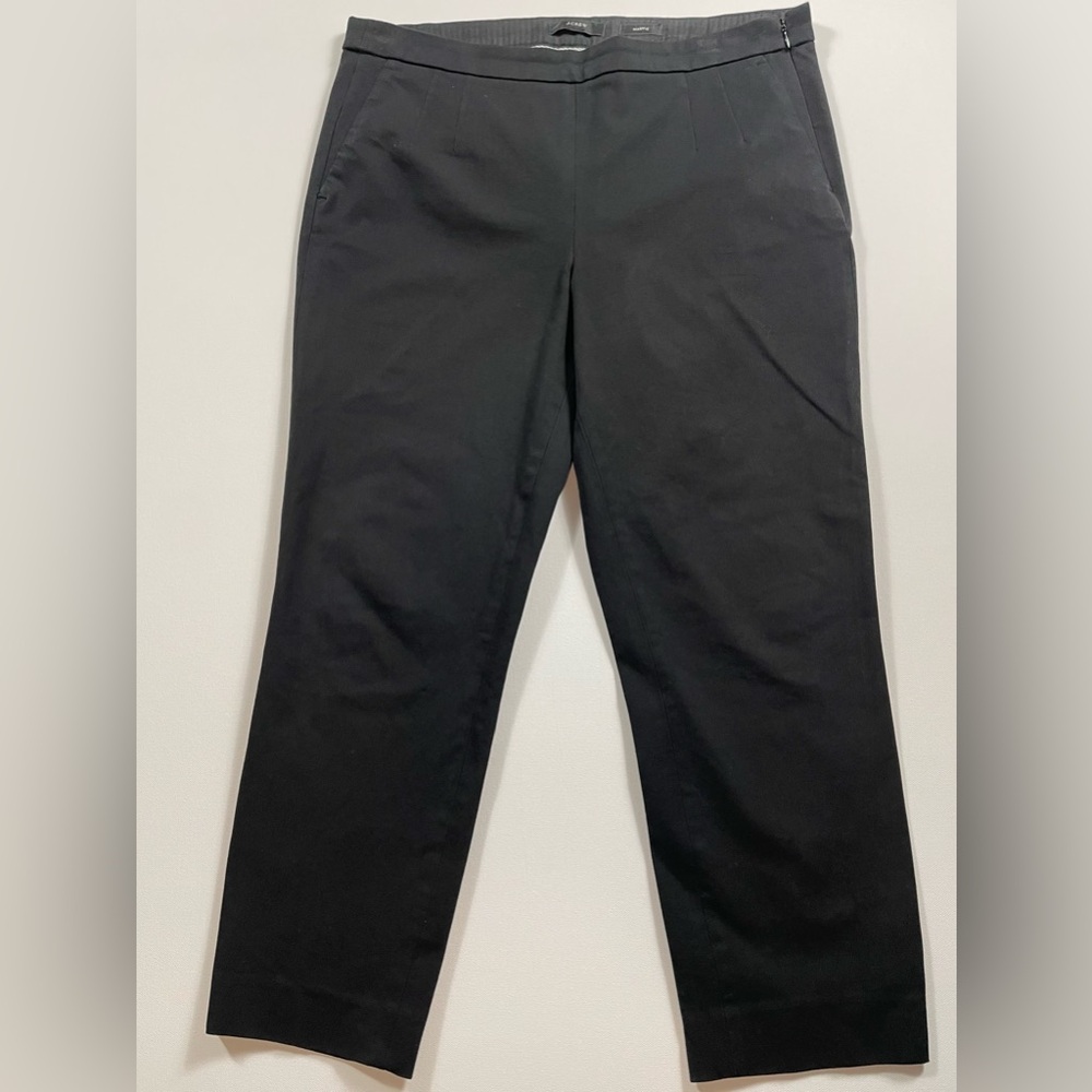J.Crew Martie Black Stretch Ankle Pants – Size 8P | Classic OfficeCore Staple